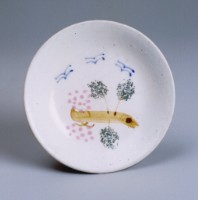 彩繪梅花盤（小）藏品圖，第1張