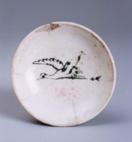 鶴紋印花碟（小）藏品圖，第1張