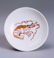 小蝦印花碟（小）藏品圖，第1張