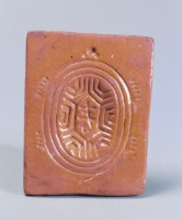 黃釉紅龜粿模藏品圖，第1張