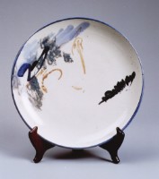 彩繪風景盤（大）藏品圖，第1張