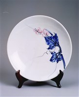 彩繪葡萄盤（大）藏品圖，第1張