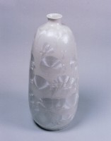 白鋅結晶釉瓶藏品圖，第1張