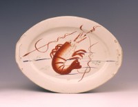 橢圓形大蝦盤藏品圖，第1張