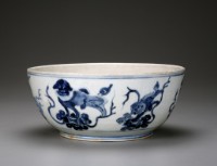 青花獅子文大碗藏品圖，第1張