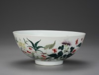 粉彩花卉碗藏品圖，第1張