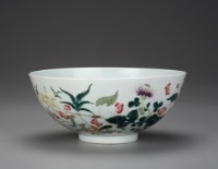 粉彩花卉碗藏品圖，第1張
