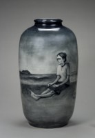 海濱婦人的圖片