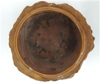 黃釉鹿林樹段火爐藏品圖，第2張