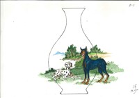狗年萊菔瓶展開圖稿藏品圖，第2張