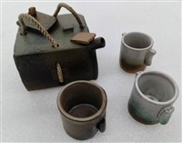繩把方壺茶具組藏品圖，第1張