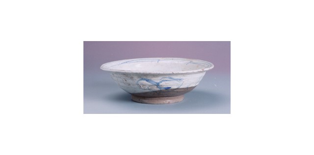 Plain Blue-and-white Bowl