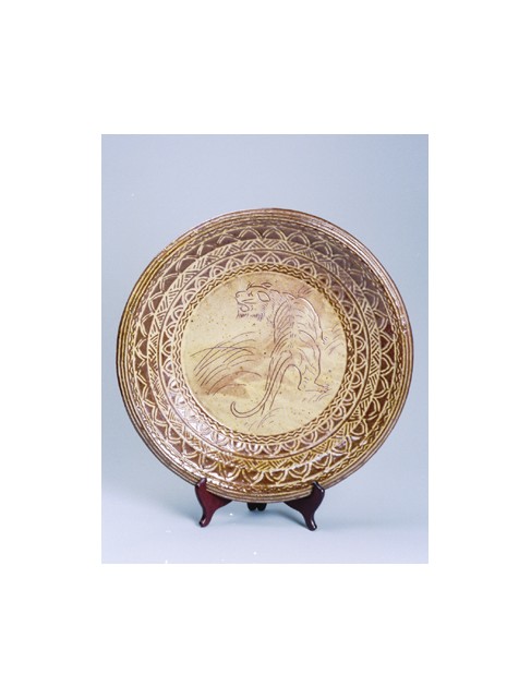 Tiger Pattern Large Plate