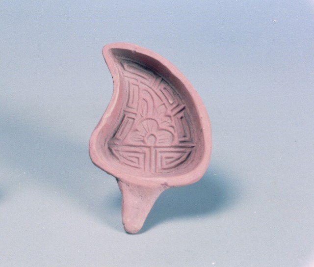 素燒壽桃形糕模的圖片