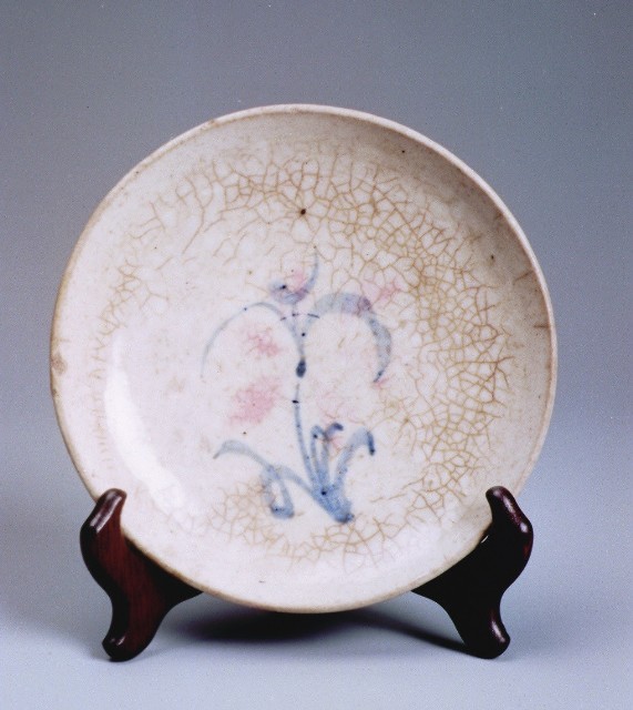 Orchid ceramic plate