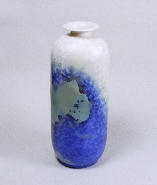 鋅結晶釉瓶的圖片