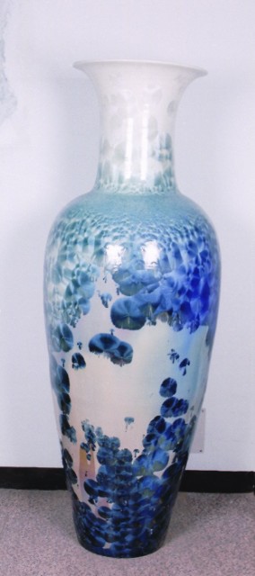 藍鋅結晶釉瓶
