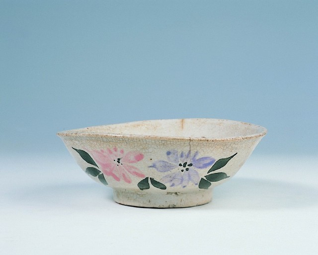 Painted Octagonal Bowl