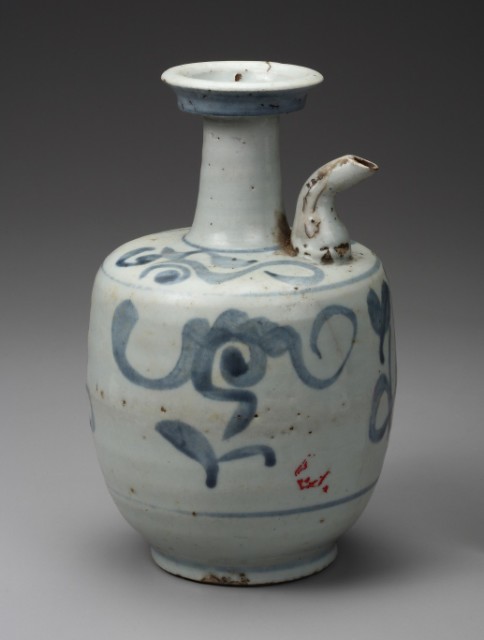 (陶器 121)青花酒壺14*14*23的圖片