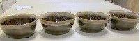 Three-color Tableware Set - Four Three-color Bowls