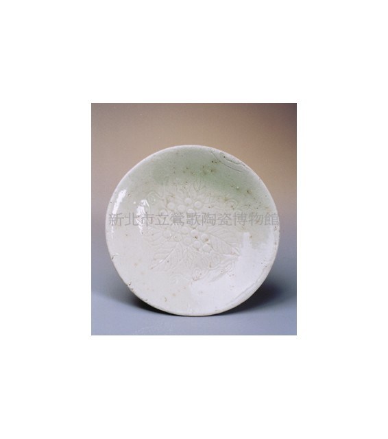 白陶葡萄紋碗藏品圖，第1張
