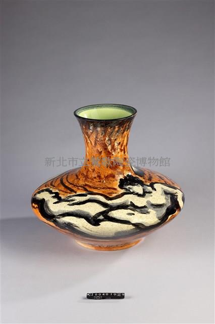 黃彩人物瓶藏品圖，第3張