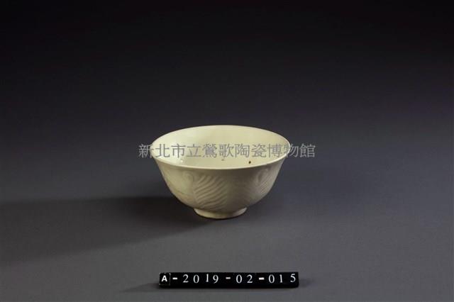 鵝黃孔雀羽撇口碗1藏品圖，第1張
