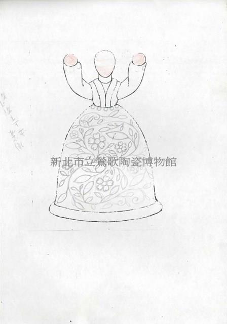 蓬裙女圖稿藏品圖，第3張