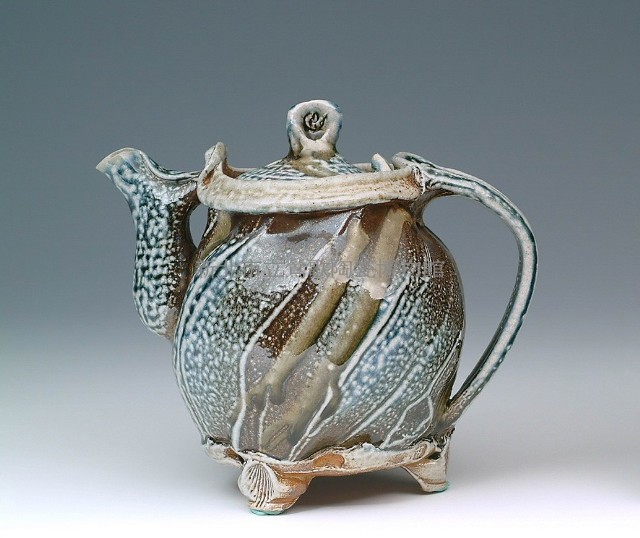 三腳黑茶壺藏品圖，第1張