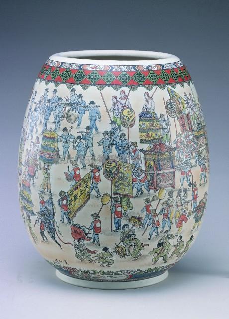 Procession Welcoming Goddness Matzu Collection Image, Figure 1, Total 3 Figures