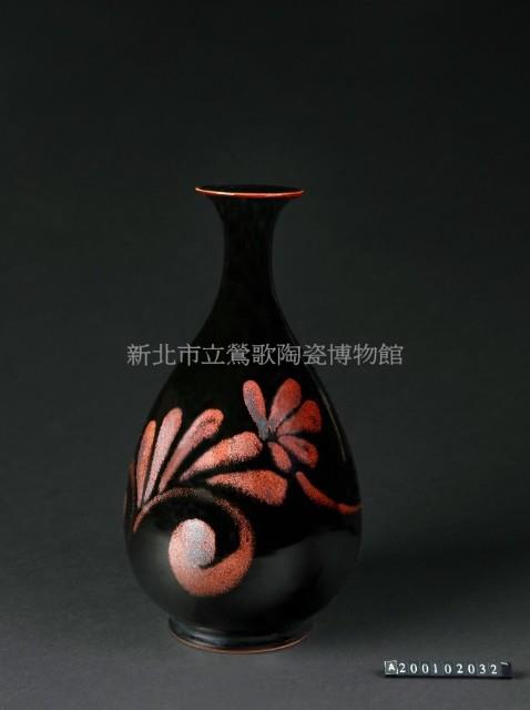 仿宋 黑釉 鏽斑玉壺春瓶藏品圖，第1張