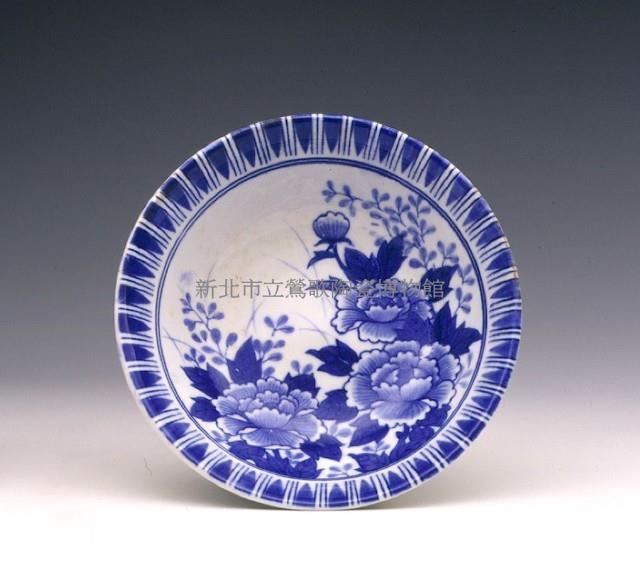 (陶器 子149)青花磁碗 直徑19cm藏品圖，第1張