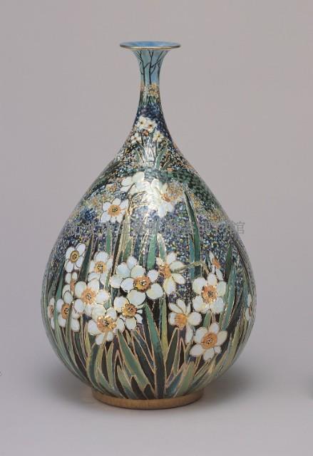 金彩水仙玉壺春瓶藏品圖，第1張