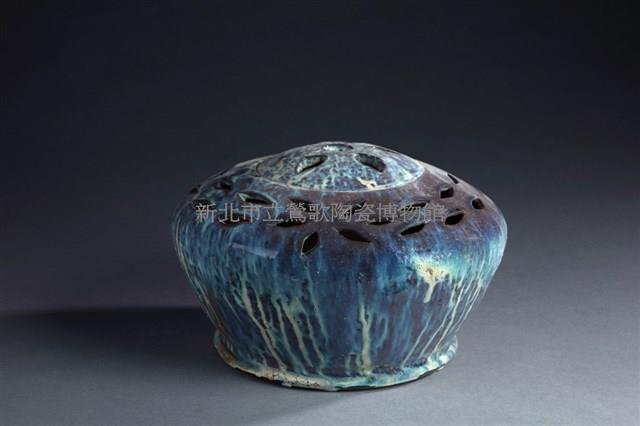 Pierced Blue Running Glaze Stove Collection Image