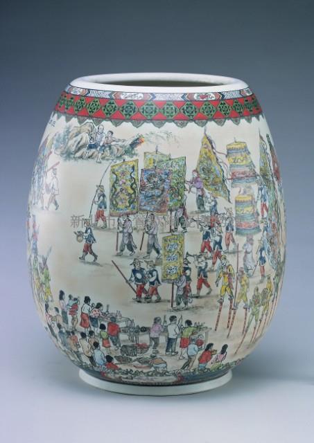Procession Welcoming Goddness Matzu Collection Image, Figure 3, Total 3 Figures