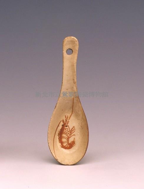 Spoon with Painted Shrimp Collection Image