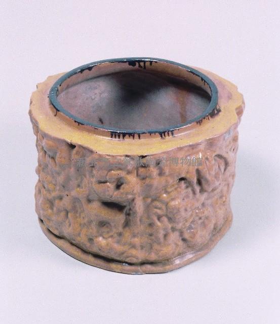 林間野鹿直筒火缽藏品圖，第1張