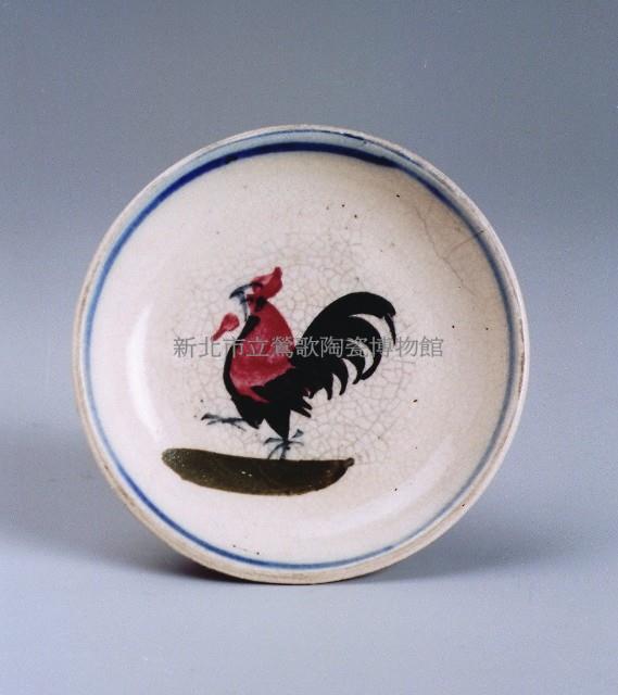 彩繪公雞碟（小）藏品圖，第1張