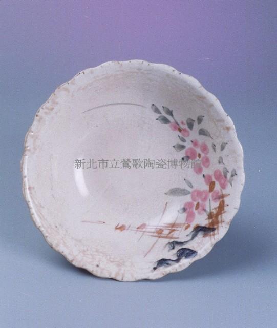 (陶器  子09)彩繪花繪碗(大)  21*21*6.7藏品圖，第1張