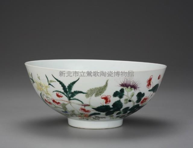 粉彩花卉碗藏品圖，第1張