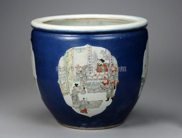 開光人物花鳥缸藏品圖，第1張