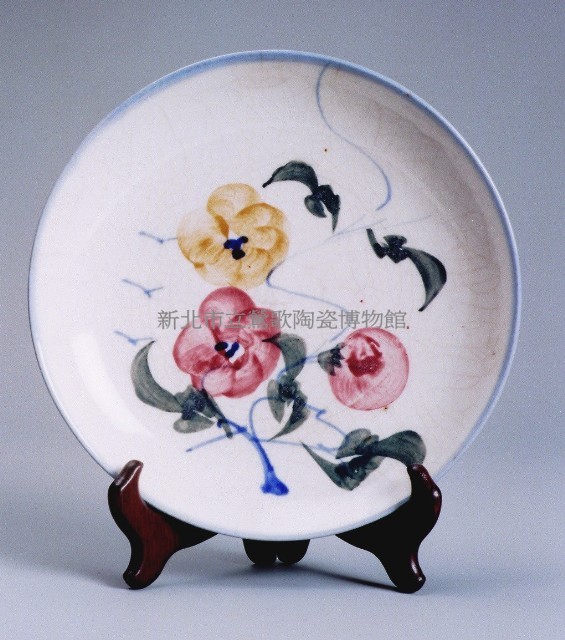 彩繪茶花盤（小）藏品圖，第1張