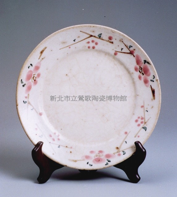 彩繪梅花盤（小）藏品圖，第1張