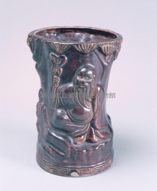 黑釉人物香筒藏品圖，第1張