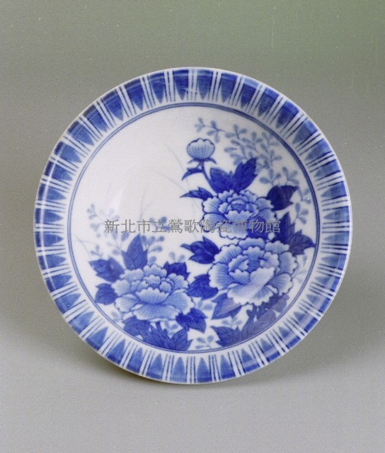 (陶器 子149)青花磁碗 直徑19cm藏品圖，第1張