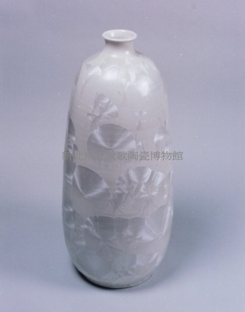 白鋅結晶釉瓶藏品圖，第1張