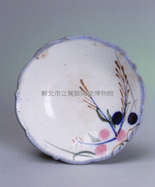 彩繪花草碟（中）藏品圖，第1張