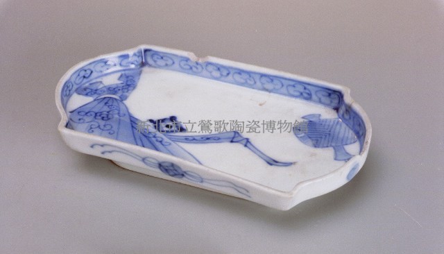青花方碟藏品圖，第1張