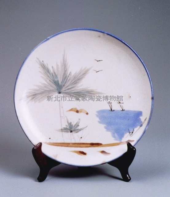 彩繪風景盤（大）藏品圖，第1張