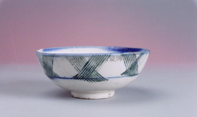 青花格子碗藏品圖，第1張